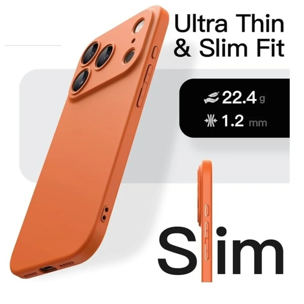 JETech Slim Fit Cases‎ (2) for iPhone 17 Pro 6.3 Inch Matte Hard Back Cover